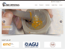 Tablet Screenshot of labcrystals.com